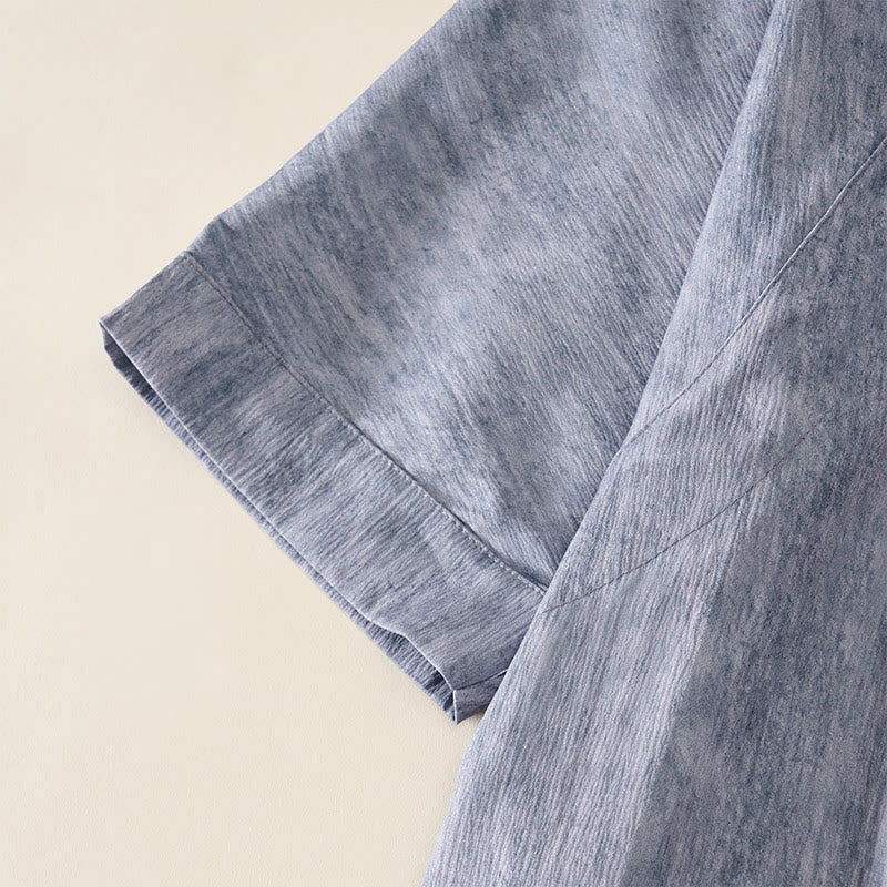 Nimara Ritual Summer Crew Neck Plain Short Sleeve Below Knee Dress
