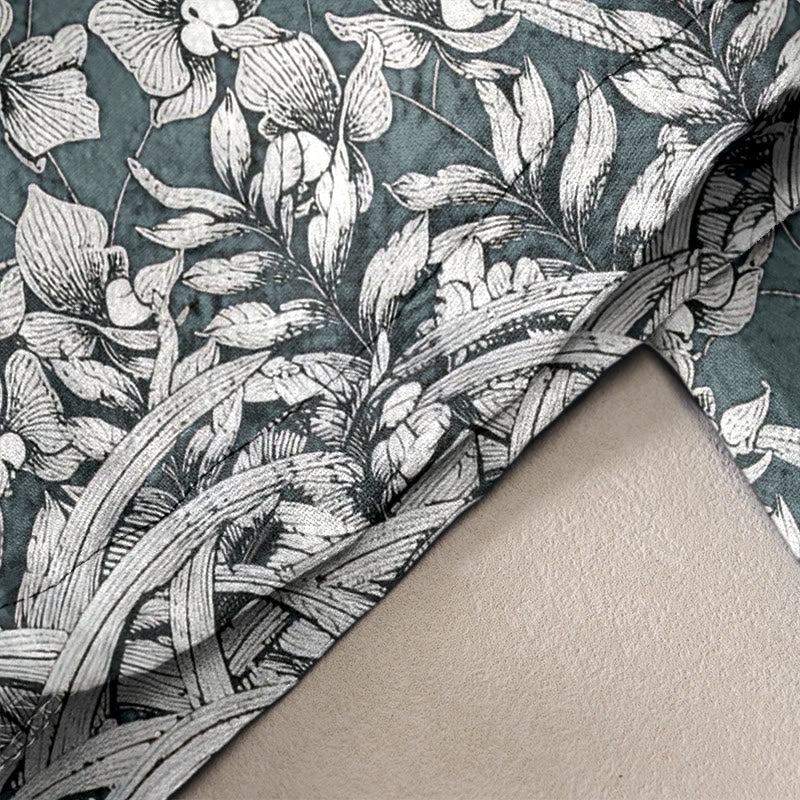 Nimara Ritual Pure Cotton Flower Petal Pattern Women's Elastic Waist Pants With Pockets