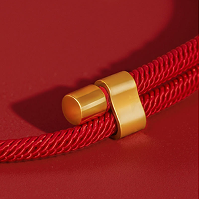 Nimara Ritual Red String Bead Compass Gourd Protection Adjustable Cats Dogs Pet Collar