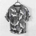 Nimara Ritual Crane Short Sleeve Men's Shirt Resort Casual
