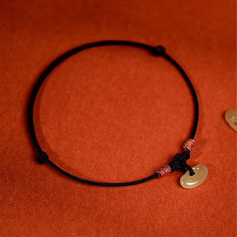 Nimara Ritual Red String Plaited Jade Protection Adjustable Cats Dogs Pet Collar