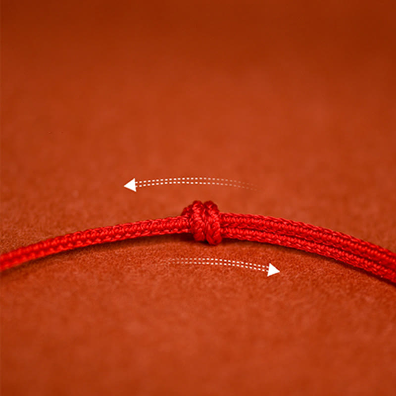 Nimara Ritual Red String Plaited Jade Protection Adjustable Cats Dogs Pet Collar