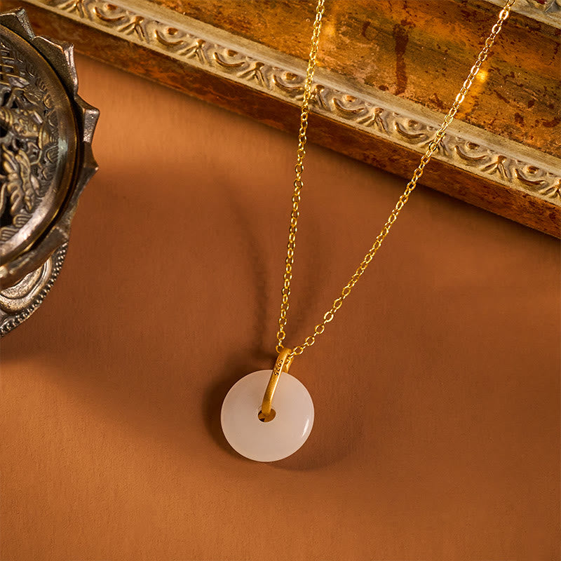 Nimara Ritual Bamboo Peace Buckle Auspicious Necklace Pendant