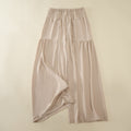Nimara Ritual Women's Summer High Elastic Waist Full Length Wide Leg Pants