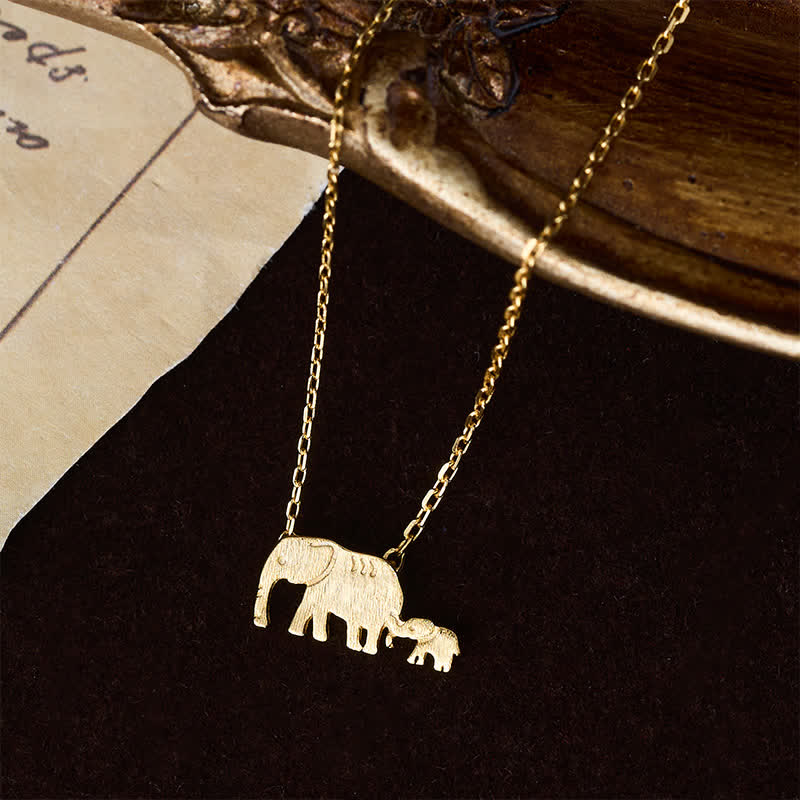 Nimara Ritual "FOR DEAREST MOTHER" Elephant 925 Sterling Silver Necklace Pendants Includes Gift Message Card