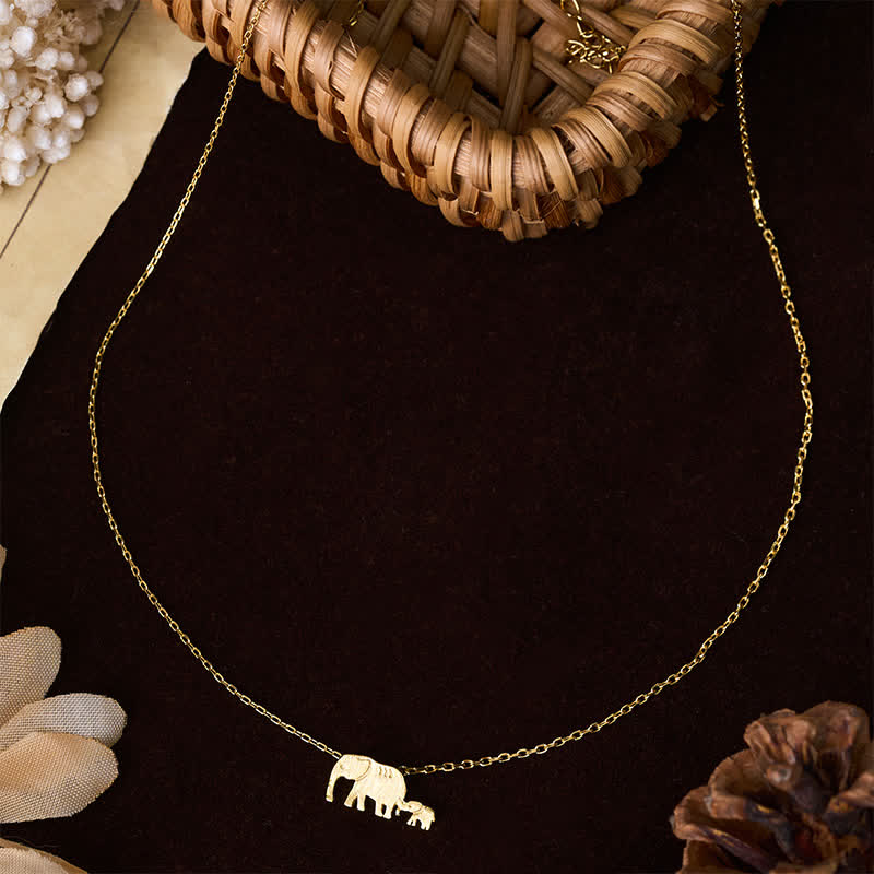 Nimara Ritual "FOR DEAREST MOTHER" Elephant 925 Sterling Silver Necklace Pendants Includes Gift Message Card