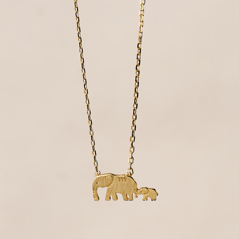 Nimara Ritual "FOR DEAREST MOTHER" Elephant 925 Sterling Silver Necklace Pendants Includes Gift Message Card