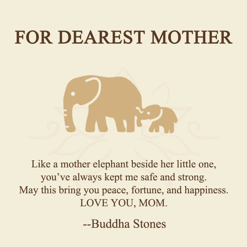 Nimara Ritual "FOR DEAREST MOTHER" Elephant 925 Sterling Silver Necklace Pendants Includes Gift Message Card