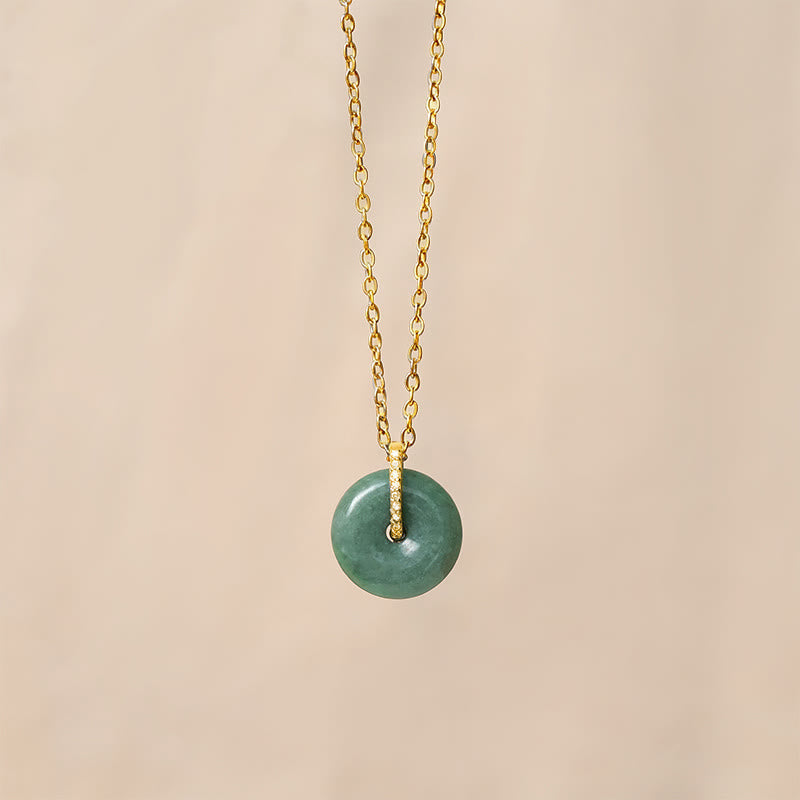 Nimara Ritual "FOR DEAREST MOTHER" Peace Buckle Jade 925 Sterling Silver Luck Necklace Pendants Includes Gift Message Card