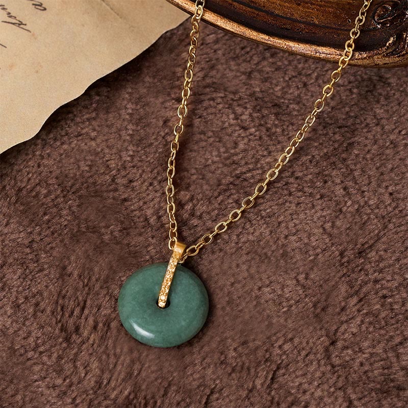 Nimara Ritual "FOR DEAREST MOTHER" Peace Buckle Jade 925 Sterling Silver Luck Necklace Pendants Includes Gift Message Card