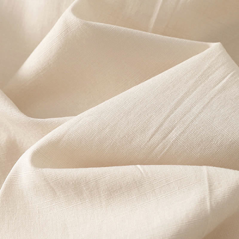 Nimara Ritual Spring Solid Color Elastic Waist Cotton Women's Straight Leg Pants With Pockets
