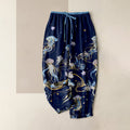 Nimara Ritual Jellyfish Pattern Women's Pure Cotton Elastic Waist Pants With Pockets