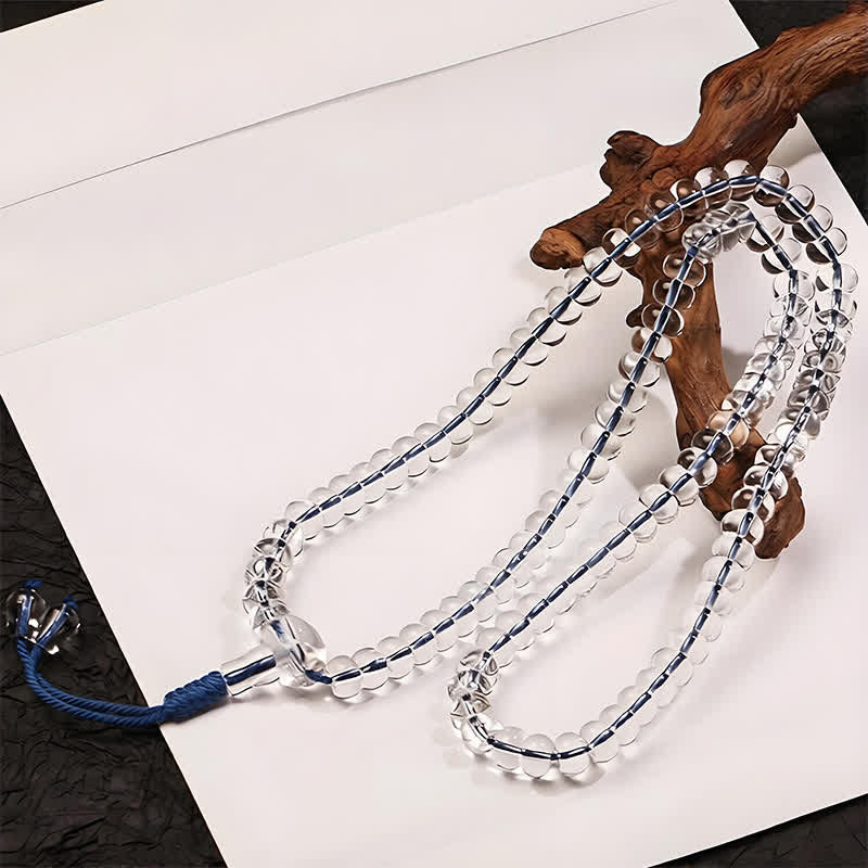 Nimara Ritual Liuli 108 Flat Beads Spiral Rope Wisdom Mala