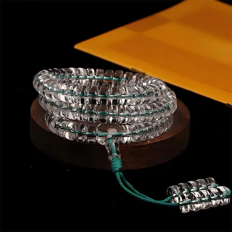 Nimara Ritual Liuli 108 Flat Beads Spiral Rope Wisdom Mala