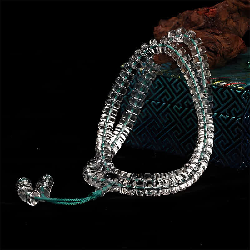 Nimara Ritual Liuli 108 Flat Beads Spiral Rope Wisdom Mala