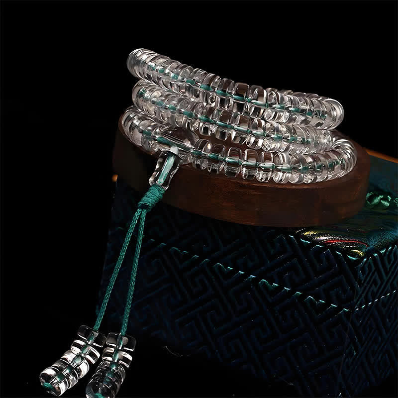 Nimara Ritual Liuli 108 Flat Beads Spiral Rope Wisdom Mala