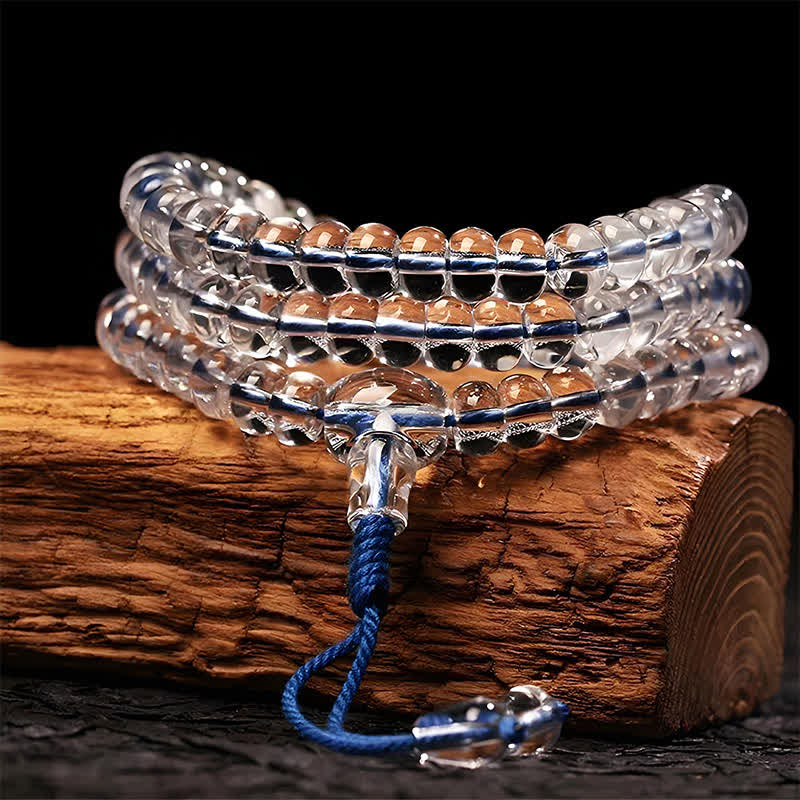 Nimara Ritual Liuli 108 Flat Beads Spiral Rope Wisdom Mala