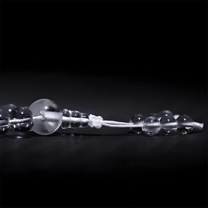 Nimara Ritual 108 Clear Quartz Beads Protection Mala