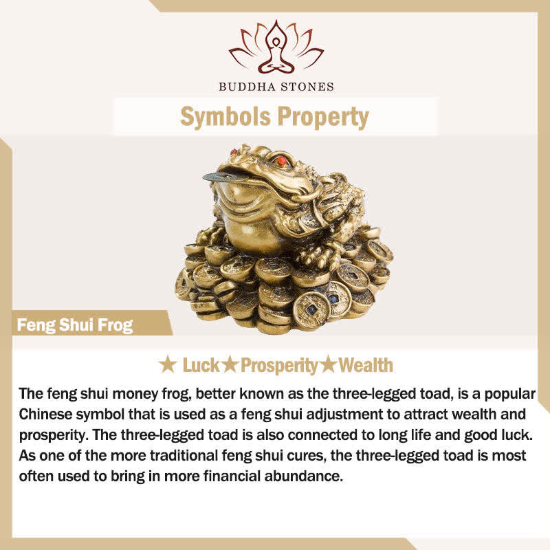 Nimara Ritual Brass Three Legged Money Frog Wealth & Fortune Symbol