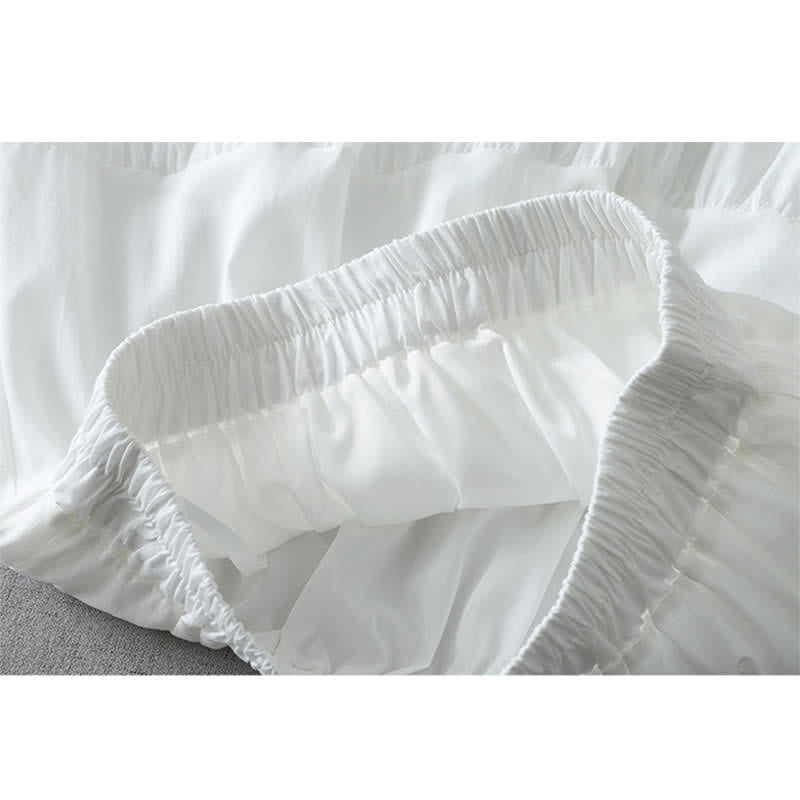 Nimara Ritual Summer Boho Hollow Hem Design Solid Women's Skirts
