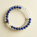 Nimara Ritual Lapis Lazuli Clear Quartz Balance Beaded Bracelet