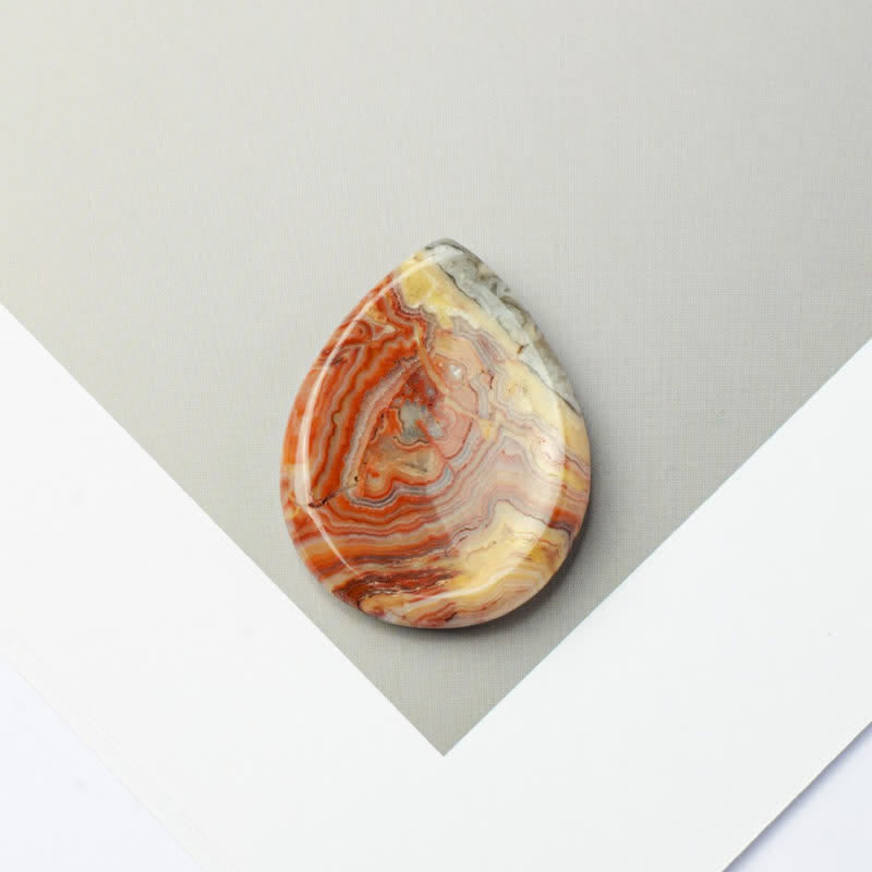 Nimara Ritual Teardrop Shape Worry Stone Protection Crystal Decor 45*35*8mm