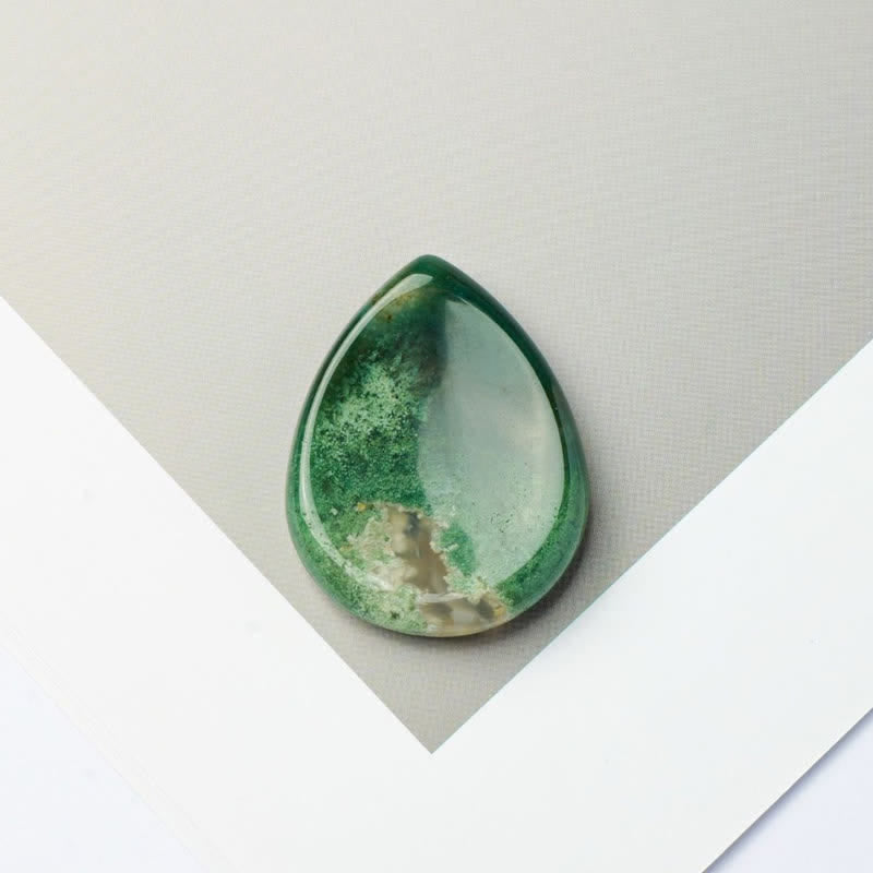 Nimara Ritual Teardrop Shape Worry Stone Protection Crystal Decor 45*35*8mm
