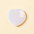 Nimara Ritual Heart Worry Stone Opal Rose Quartz Motivation Crystal Decor 4*4*0.7cm