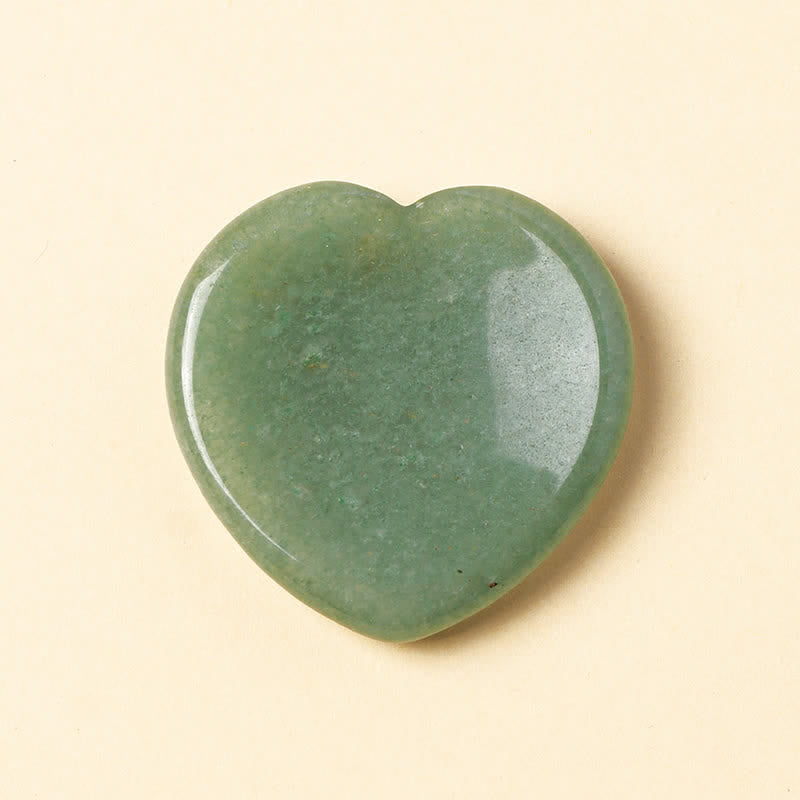 Nimara Ritual Heart Worry Stone Opal Rose Quartz Motivation Crystal Decor 4*4*0.7cm