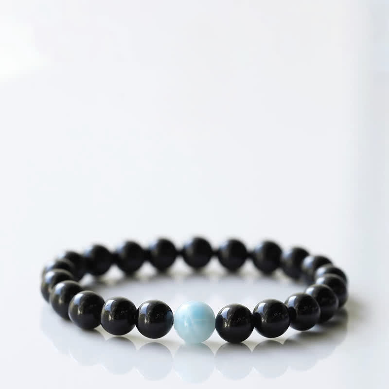Nimara Ritual Black Tourmaline Crystal Zodiac Animal Design Resilience Bracelet