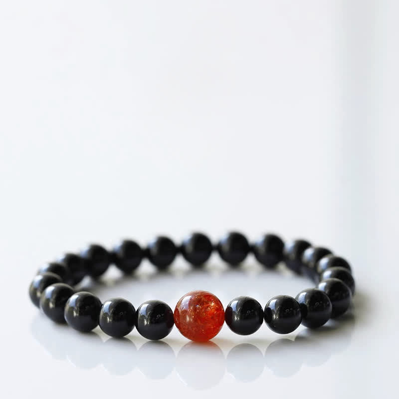 Nimara Ritual Black Tourmaline Crystal Zodiac Animal Design Resilience Bracelet