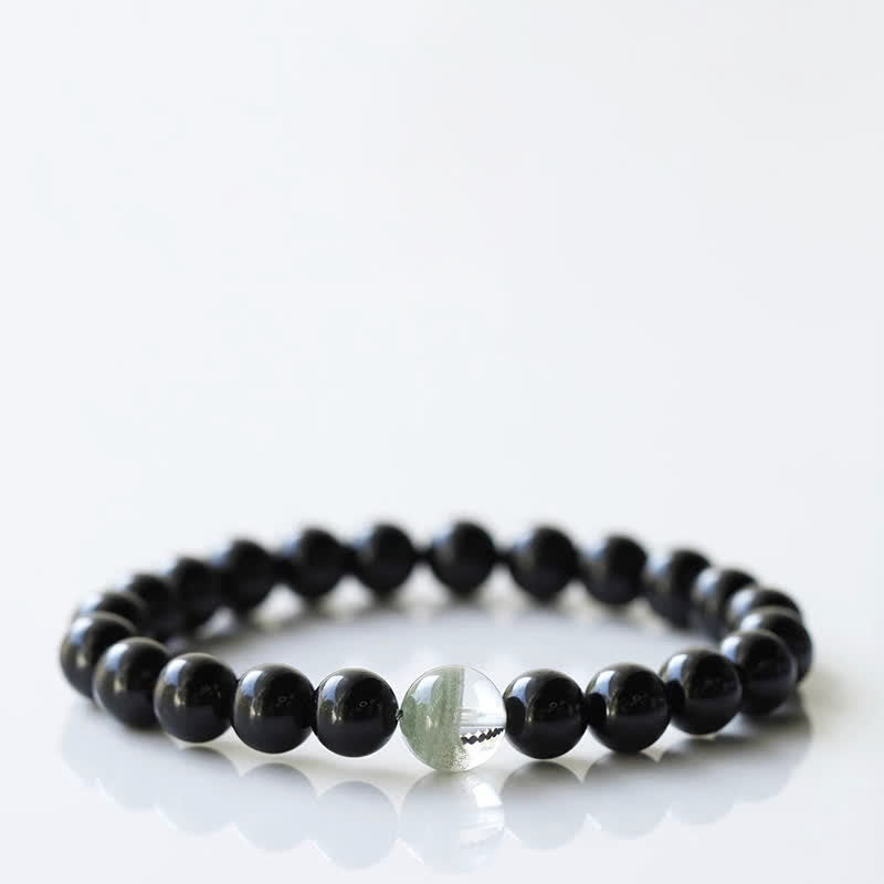 Nimara Ritual Black Tourmaline Crystal Zodiac Animal Design Resilience Bracelet