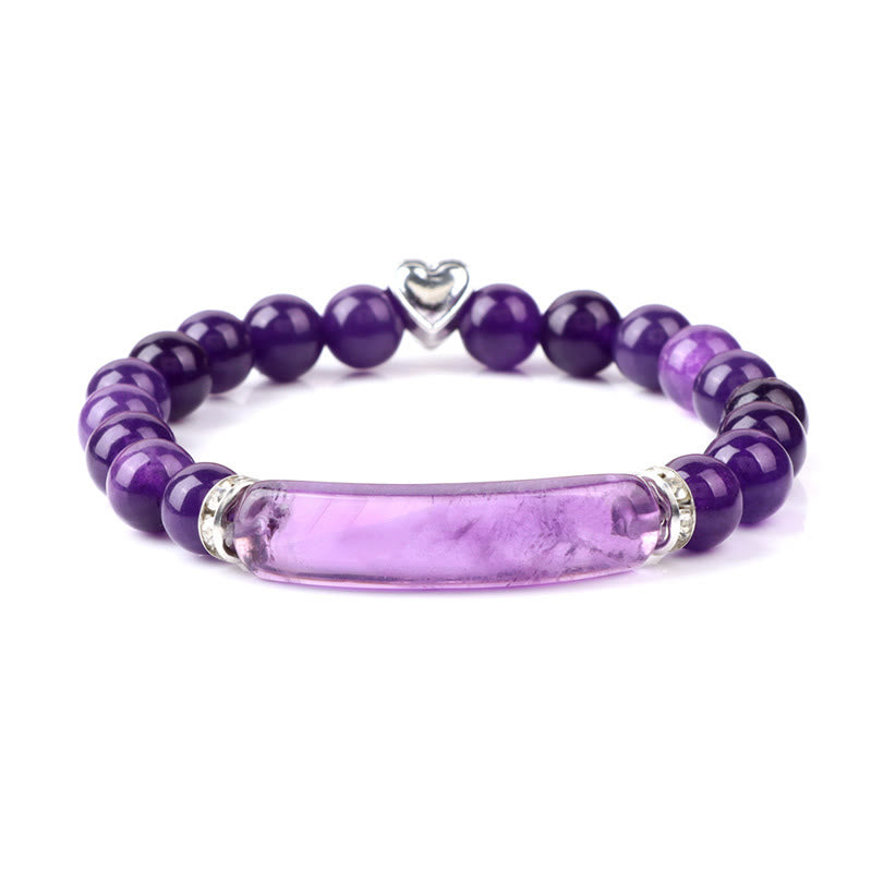 Nimara Ritual Amethyst Tiger Eye Lapis Lazuli Green Aventurine Rhodonite Dalmatian Jasper Healing Bracelet