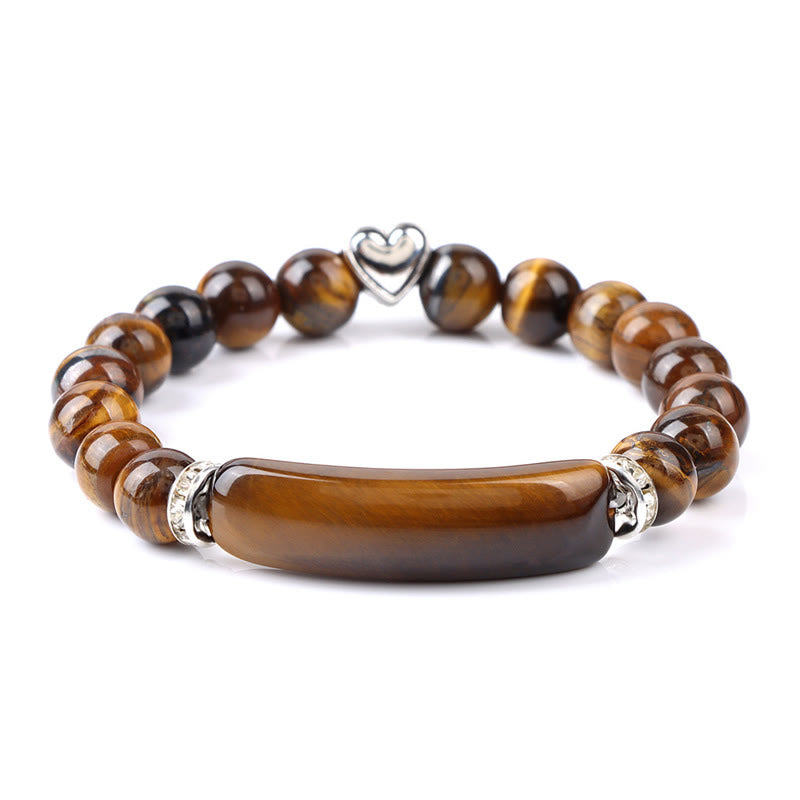 Nimara Ritual Amethyst Tiger Eye Lapis Lazuli Green Aventurine Rhodonite Dalmatian Jasper Healing Bracelet