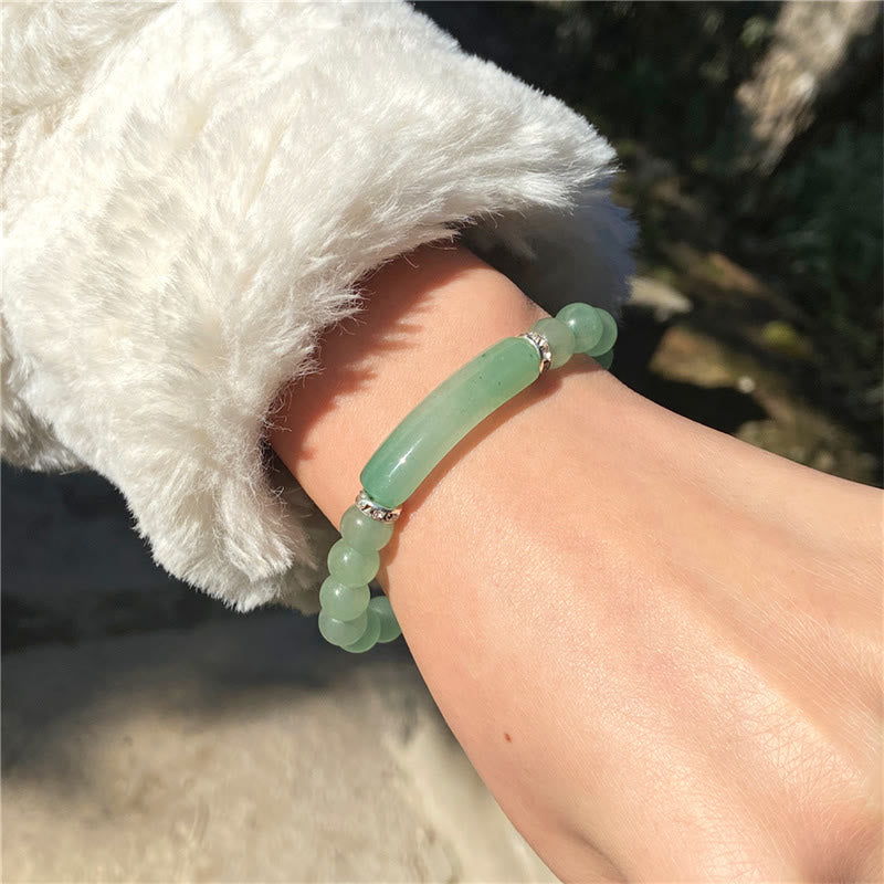 Nimara Ritual Amethyst Tiger Eye Lapis Lazuli Green Aventurine Rhodonite Dalmatian Jasper Healing Bracelet