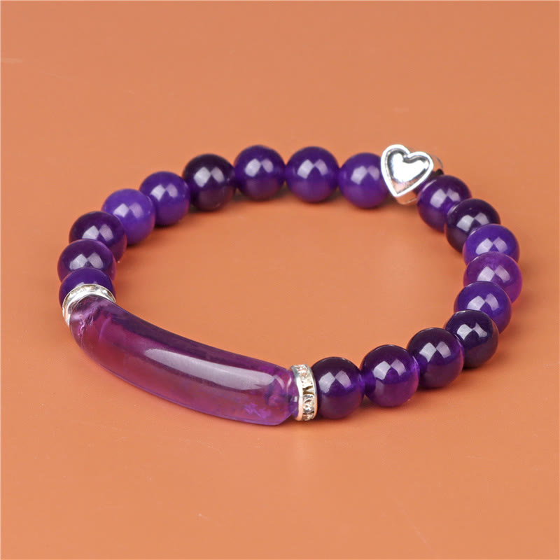 Nimara Ritual Amethyst Tiger Eye Lapis Lazuli Green Aventurine Rhodonite Dalmatian Jasper Healing Bracelet