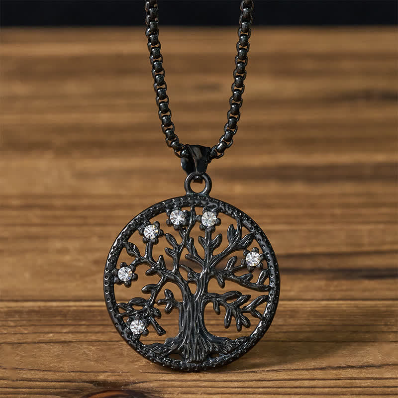 Nimara Ritual The Tree Of Life Titanium Steel Creation Necklace Pendant