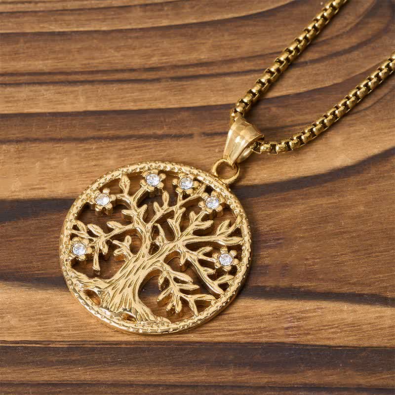 Nimara Ritual The Tree Of Life Titanium Steel Creation Necklace Pendant