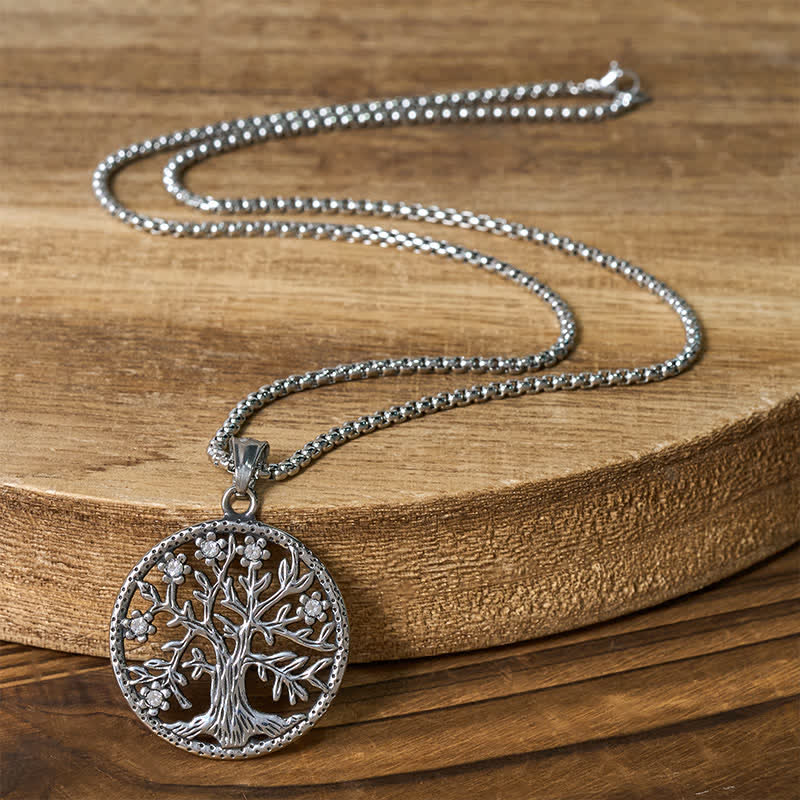 Nimara Ritual The Tree Of Life Titanium Steel Creation Necklace Pendant