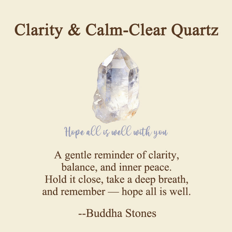 Nimara Ritual Hope All Is Well With You Natural Clear Quartz White Crystal Palm Stone Energy Crystal Decor