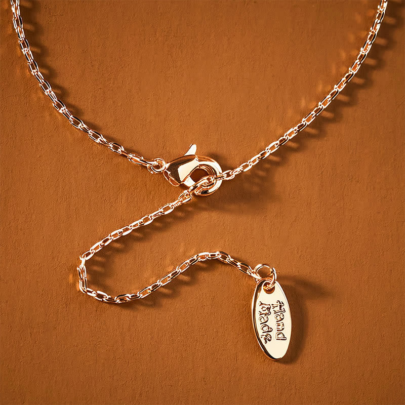 Good Fortune and Protection Gourd Hollow Design Copper Necklace Pendant