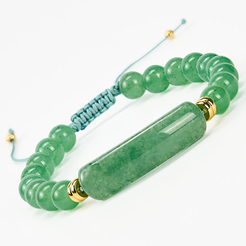 Nimara Ritual Amethyst Green Aventurine Tiger Eye Strawberry Quartz Positive Transformation Bracelet