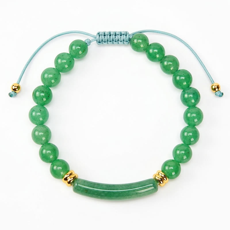Nimara Ritual Amethyst Green Aventurine Tiger Eye Strawberry Quartz Positive Transformation Bracelet