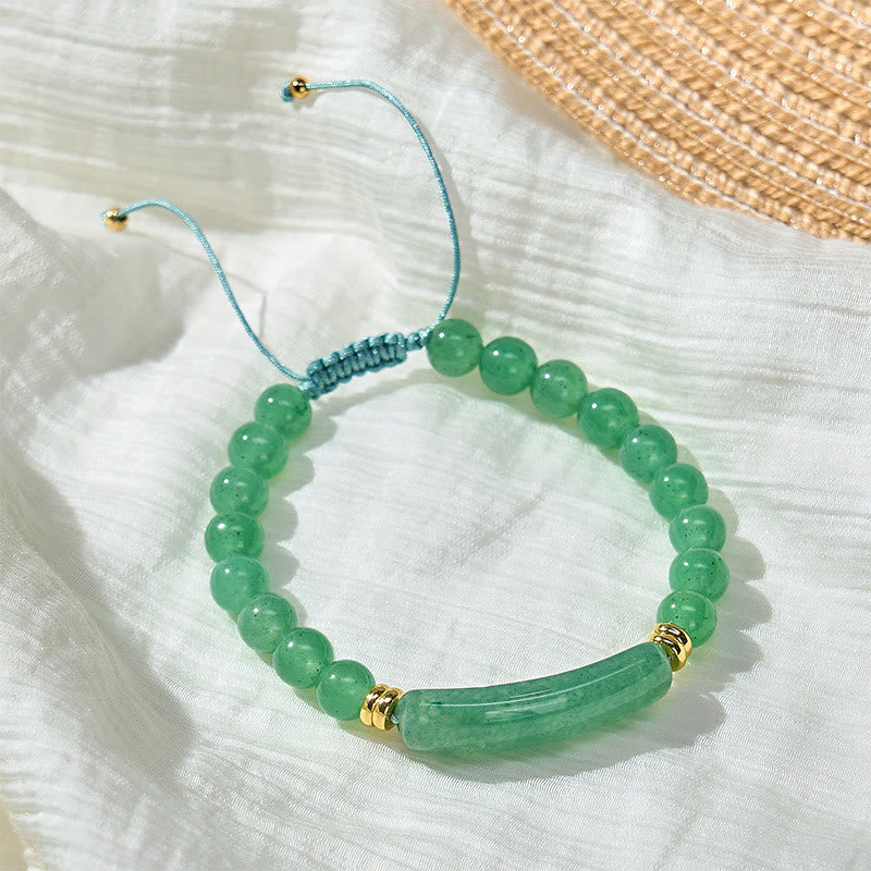 Nimara Ritual Amethyst Green Aventurine Tiger Eye Strawberry Quartz Positive Transformation Bracelet