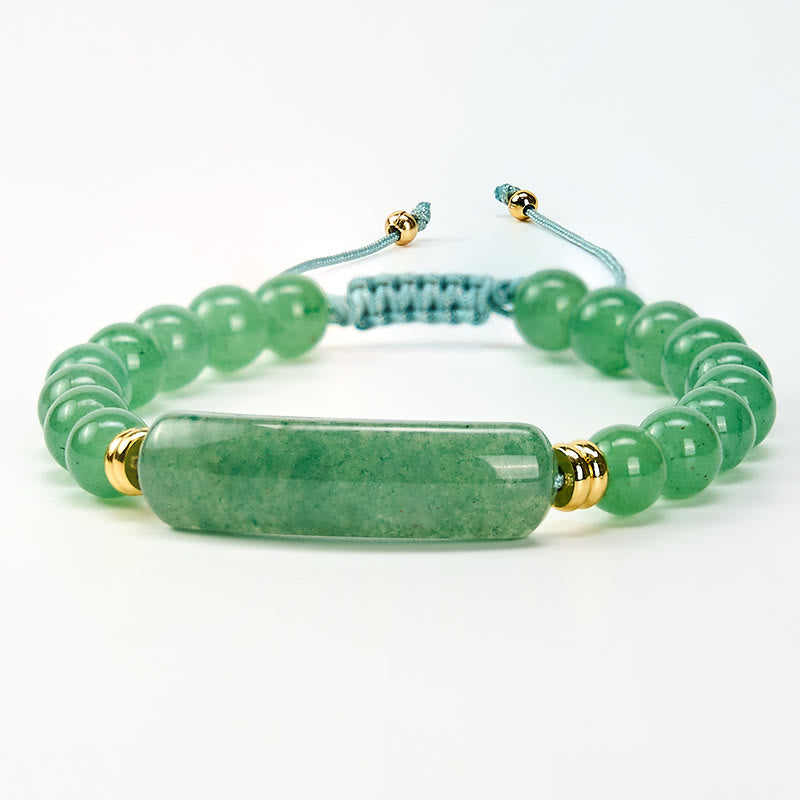 Nimara Ritual Amethyst Green Aventurine Tiger Eye Strawberry Quartz Positive Transformation Bracelet