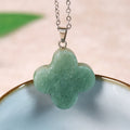 Nimara Ritual Various Crystal Green Aventurine Black Obsidian Tiger Eye Plum Blossom Luck Necklace Pendant
