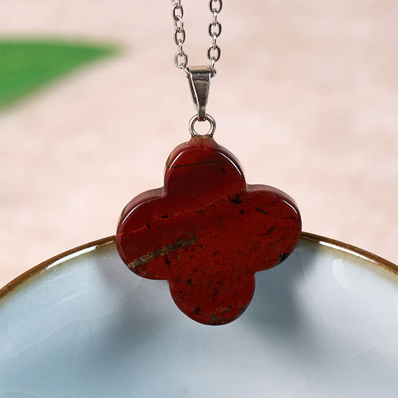 Nimara Ritual Various Crystal Green Aventurine Black Obsidian Tiger Eye Plum Blossom Luck Necklace Pendant
