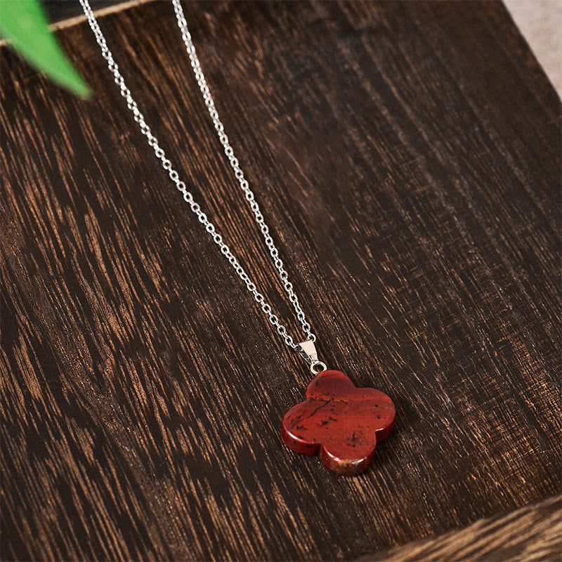 Nimara Ritual Various Crystal Green Aventurine Black Obsidian Tiger Eye Plum Blossom Luck Necklace Pendant