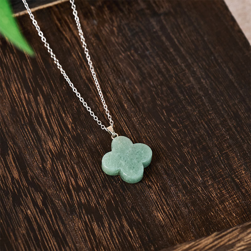 Nimara Ritual Various Crystal Green Aventurine Black Obsidian Tiger Eye Plum Blossom Luck Necklace Pendant