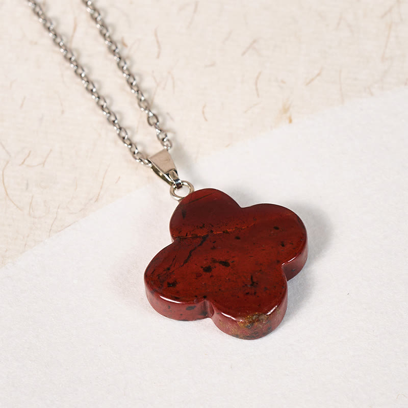 Nimara Ritual Various Crystal Green Aventurine Black Obsidian Tiger Eye Plum Blossom Luck Necklace Pendant
